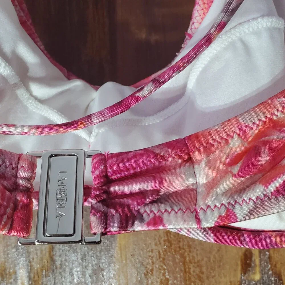 La Perla Bikini Pink Floral Lounge Set Size 4 - Picture 10 of 11